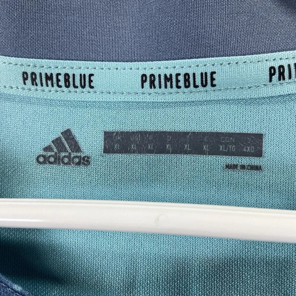 Adidas Rugby Jersey Mens XL Crusaders 2019 PrimeBlue Abstract AOP Fiji Airways